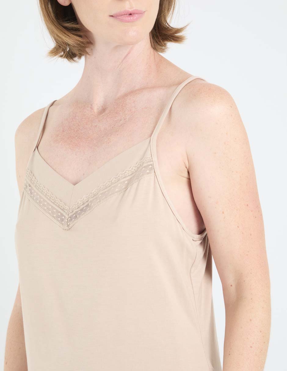 Camisón estampado de poliéster y elastano 4