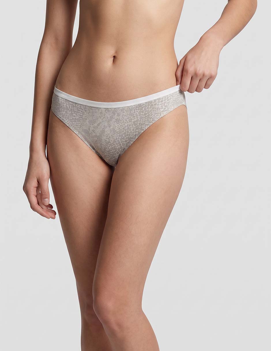 Panty bikini de nylon y elastano Calvin Klein para mujer