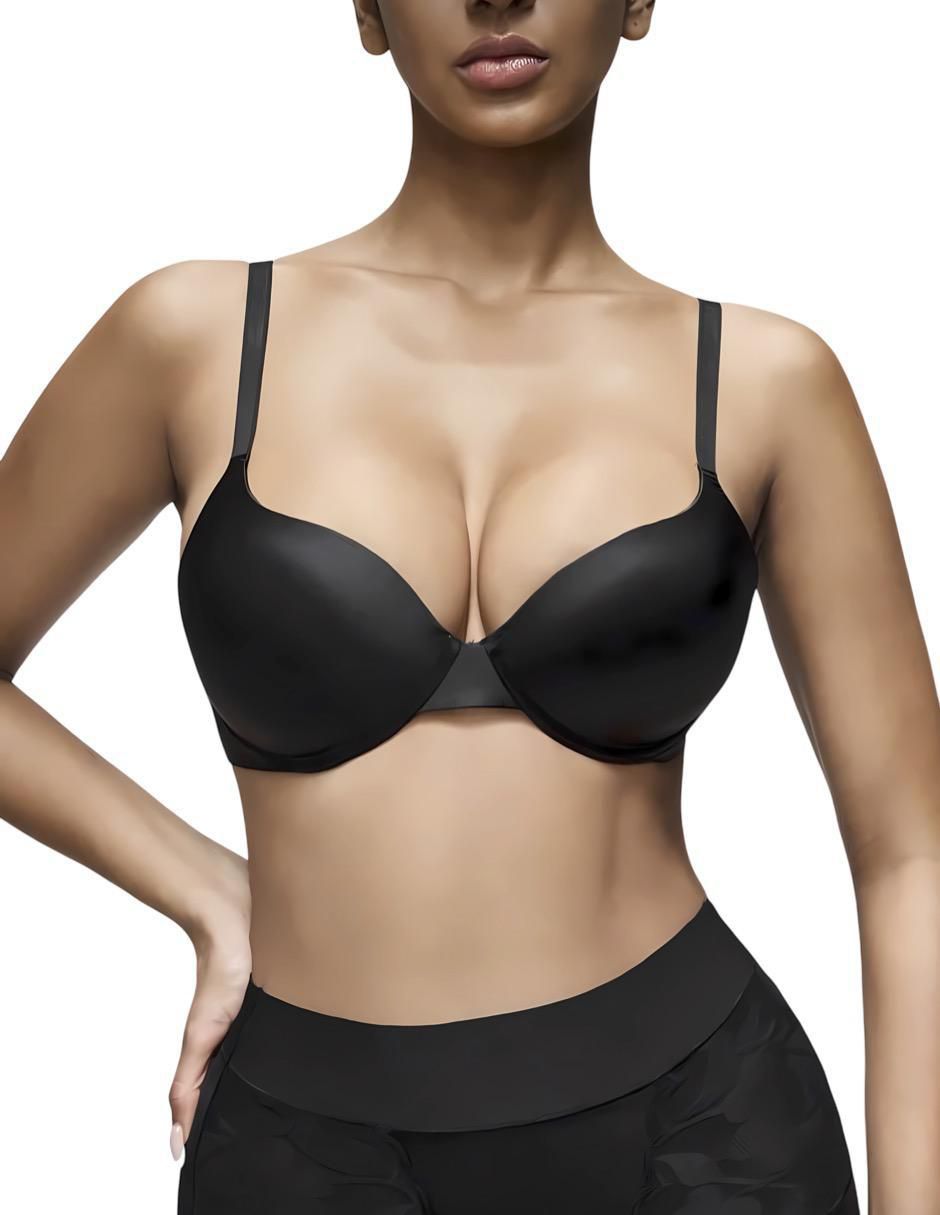 Brassiere media copa seamless para mujer