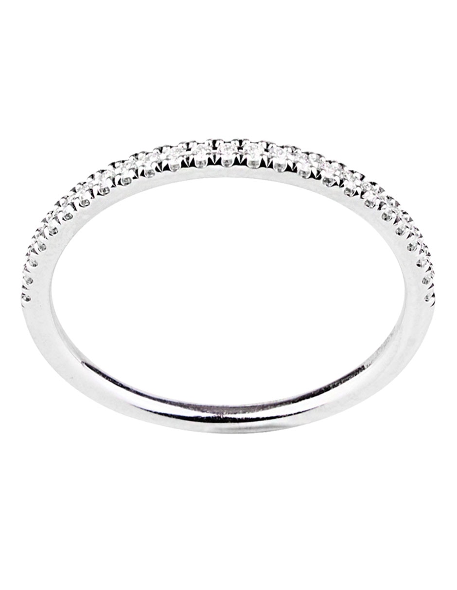Churumbela de oro blanco14 k diamante