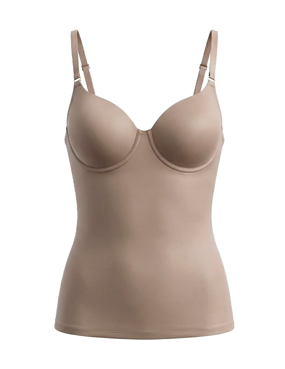 Camiseta tipo faja body control con compresión media para mujer