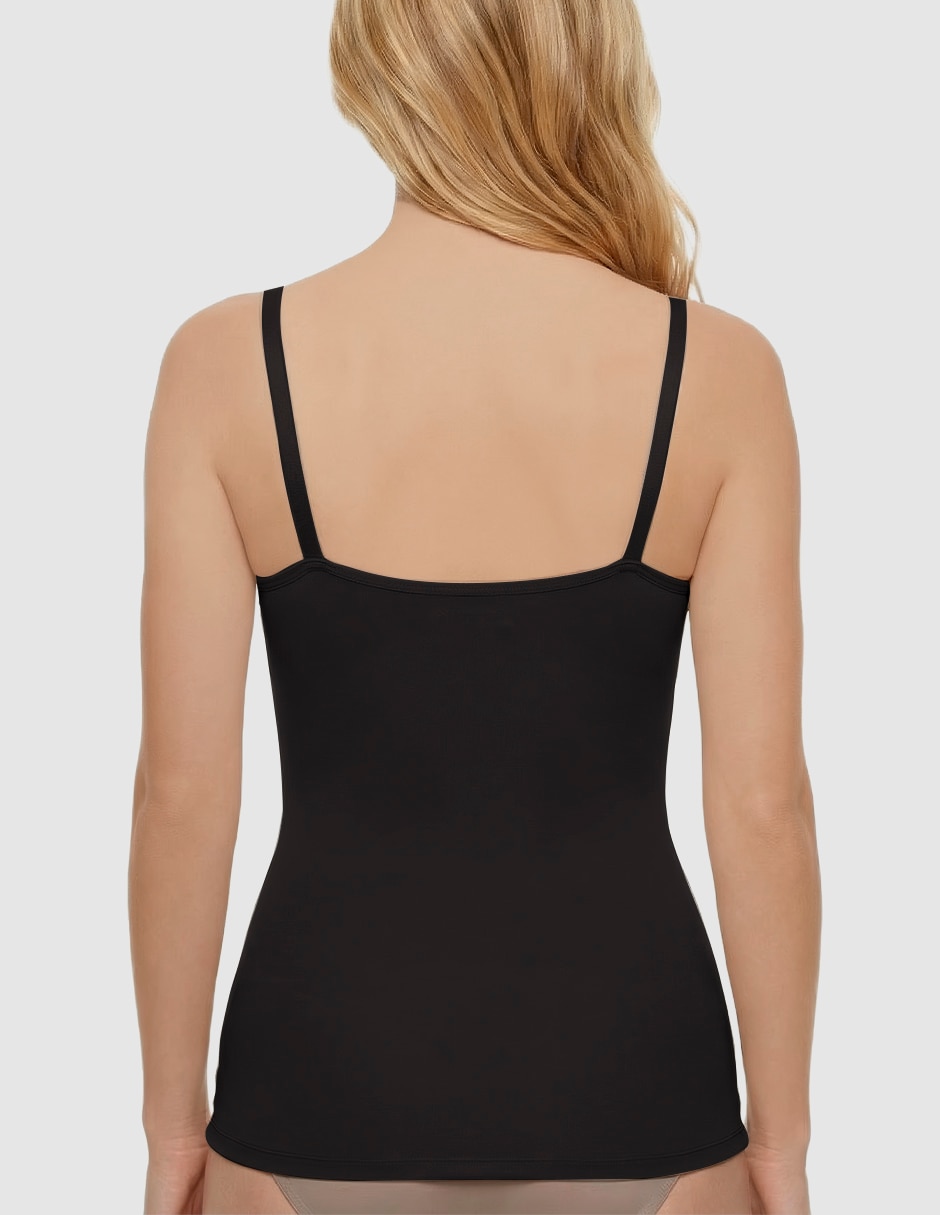 Camiseta tipo faja body control con compresión media para mujer