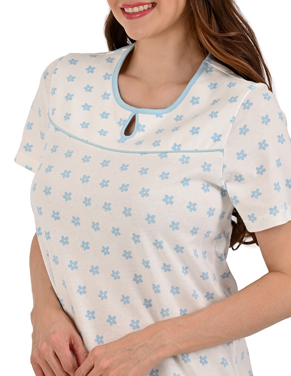 Camisón estampado floral de algodón 4