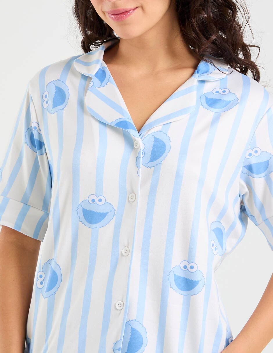 Conjunto pijama Plaza Sésamo Elmo para mujer