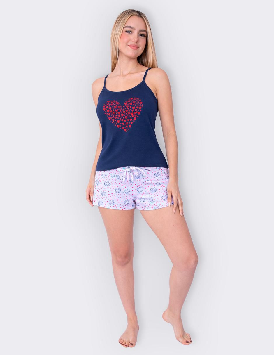 "conjunto pijama" twins sin colección no aplica "para mujer"