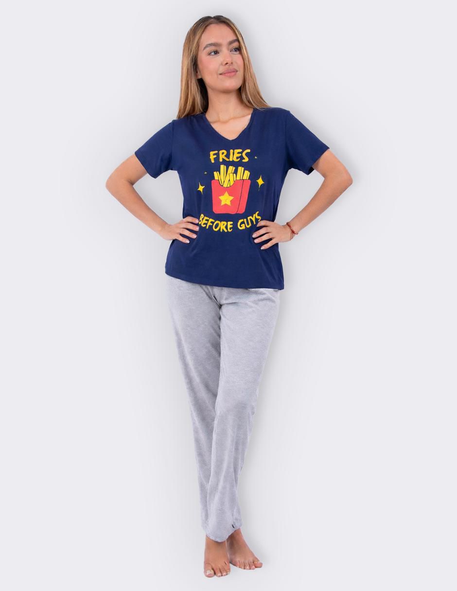 "conjunto pijama" twins sin colección no aplica "para mujer"