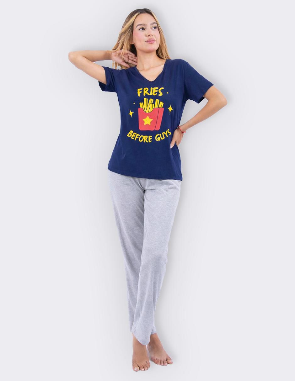 "conjunto pijama" twins sin colección no aplica "para mujer"