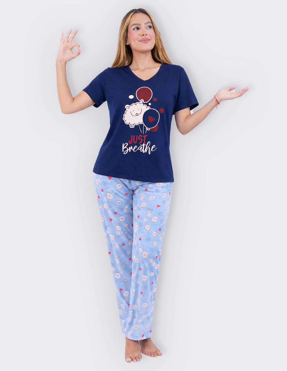 "conjunto pijama" twins sin colección no aplica "para mujer"