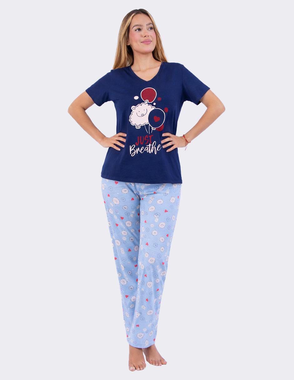"conjunto pijama" twins sin colección no aplica "para mujer"