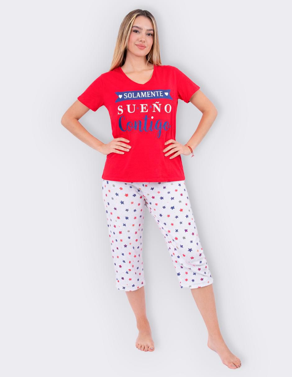 "conjunto pijama" twins sin colección no aplica "para mujer"