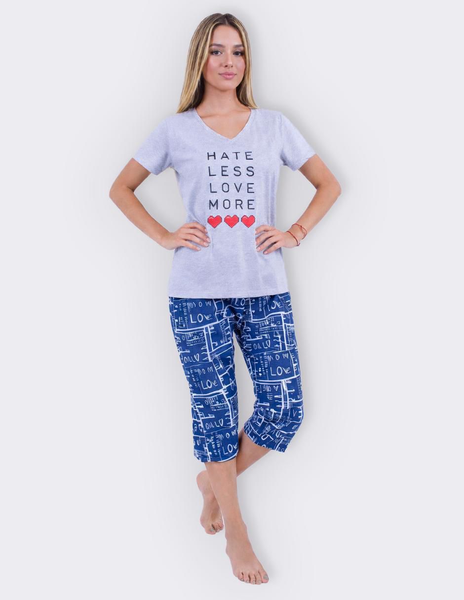 "conjunto pijama" twins sin colección no aplica "para mujer"