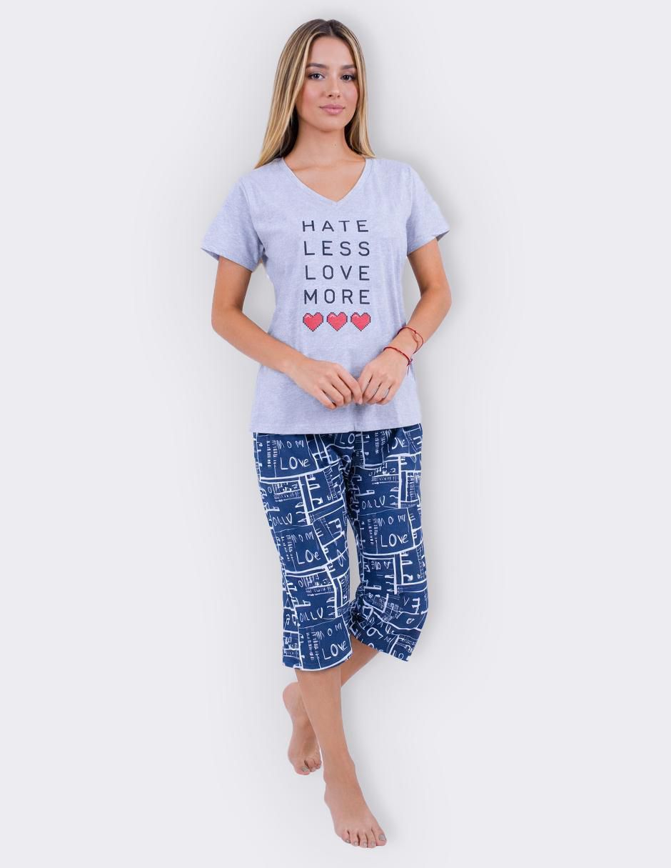 "conjunto pijama" twins sin colección no aplica "para mujer"