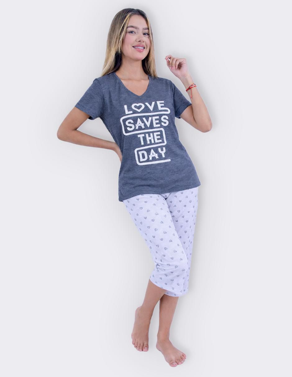 "conjunto pijama" twins sin colección no aplica "para mujer"
