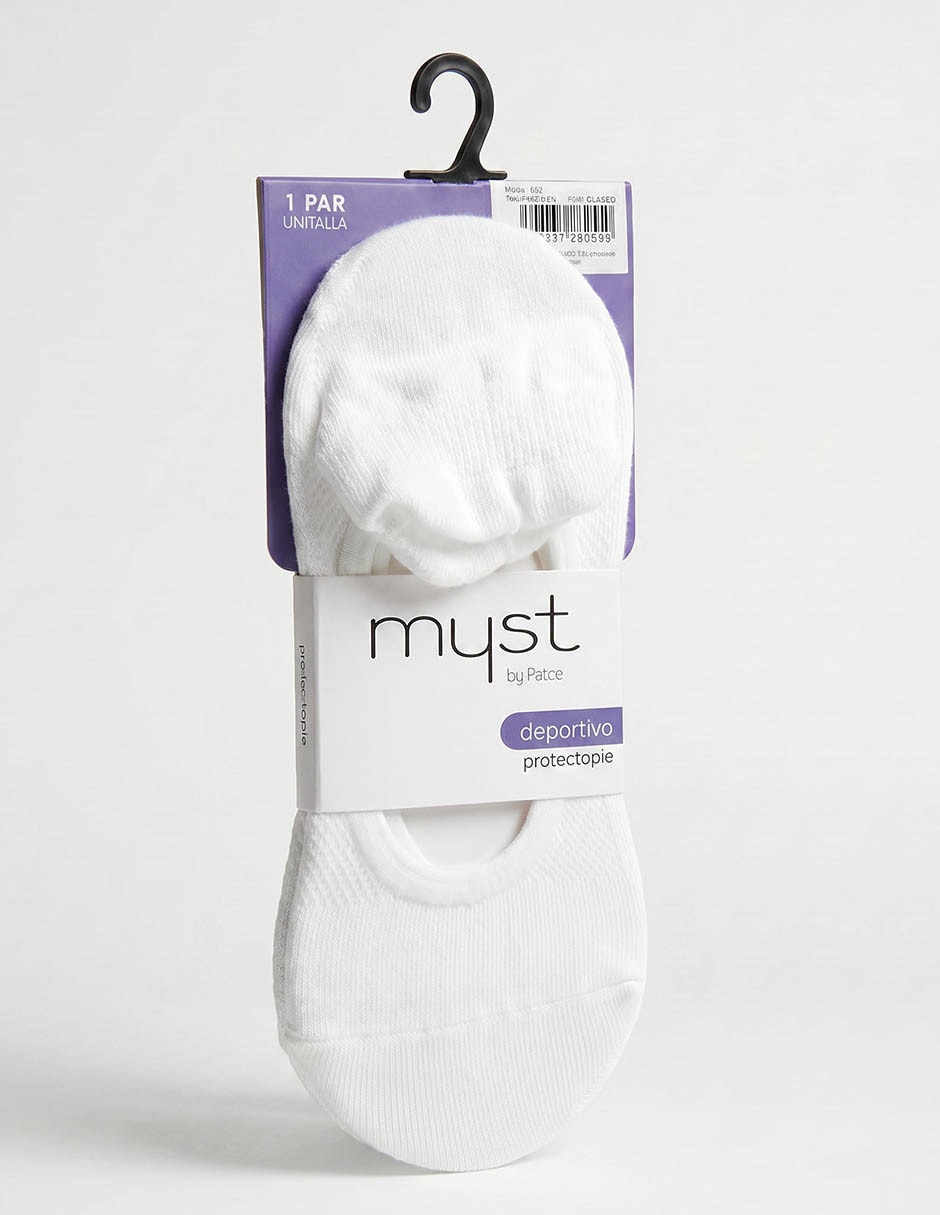 Protector de pie antiderrapante myst de algodón para mujer