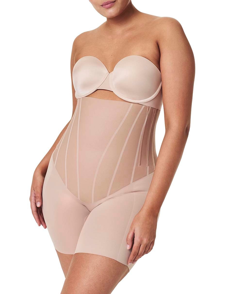 Faja tipo short con compresión control de abdomen para mujer