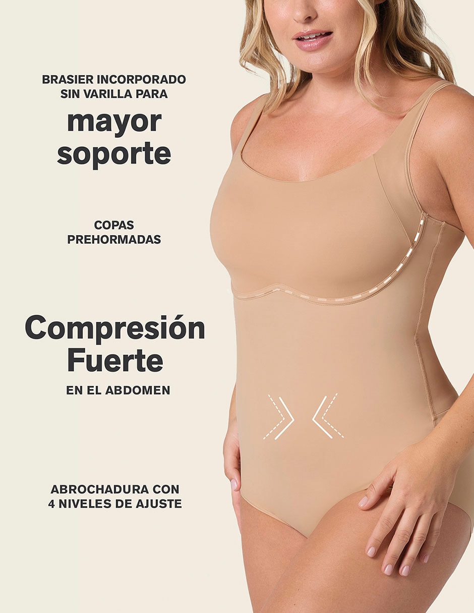 Faja body leonisa con compresión control de abdomen para mujer