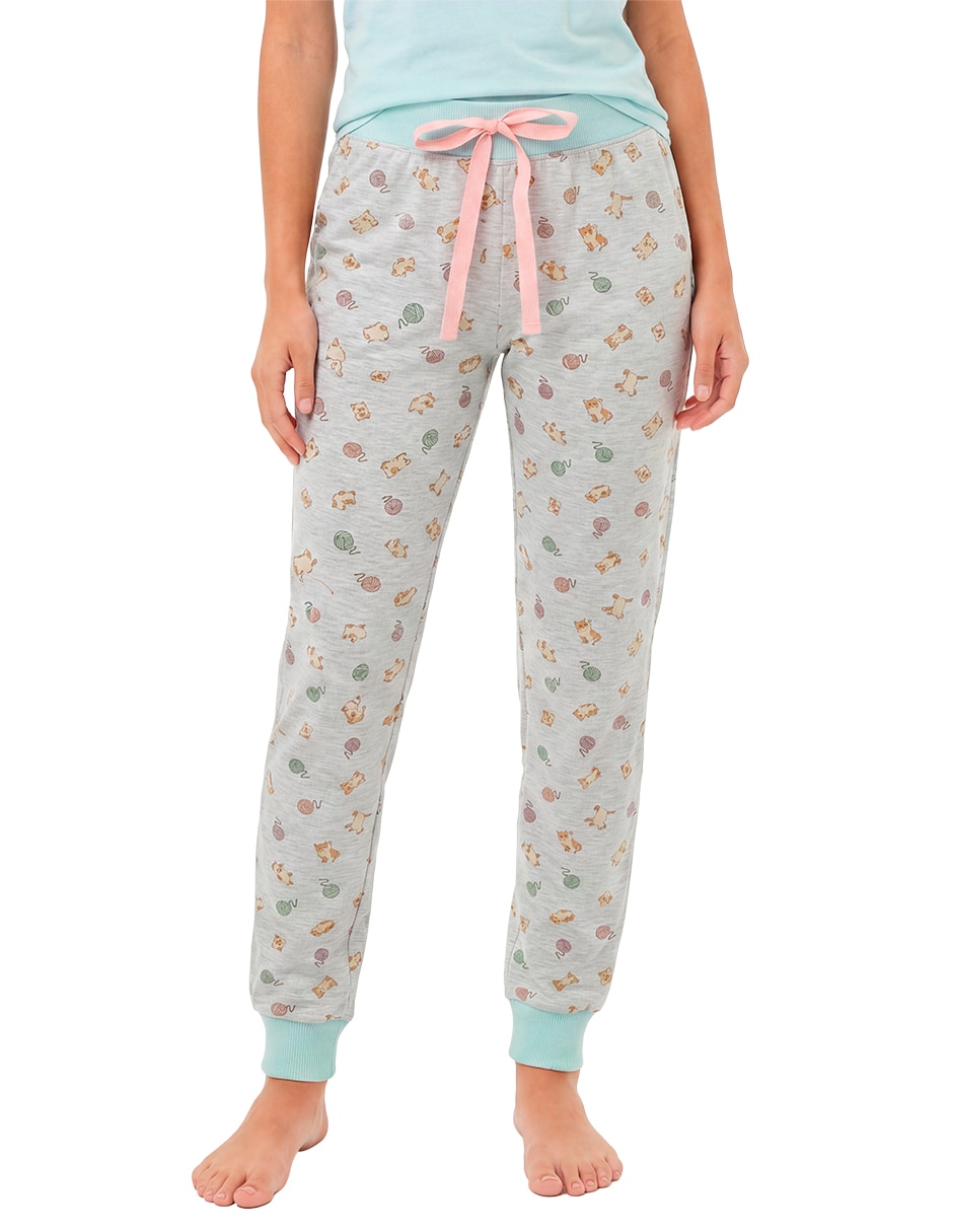 Conjunto pijama perros y gatos para mujer 4