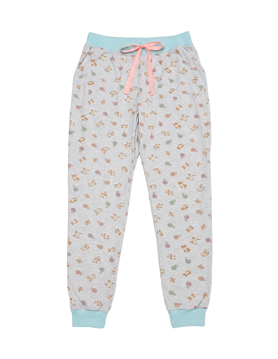 Conjunto pijama perros y gatos para mujer 6