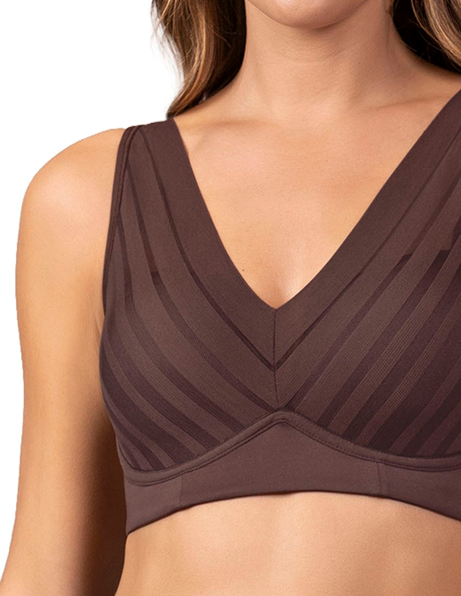 Brassiere/set brassiere triangle leonisa copa preformada para mujer