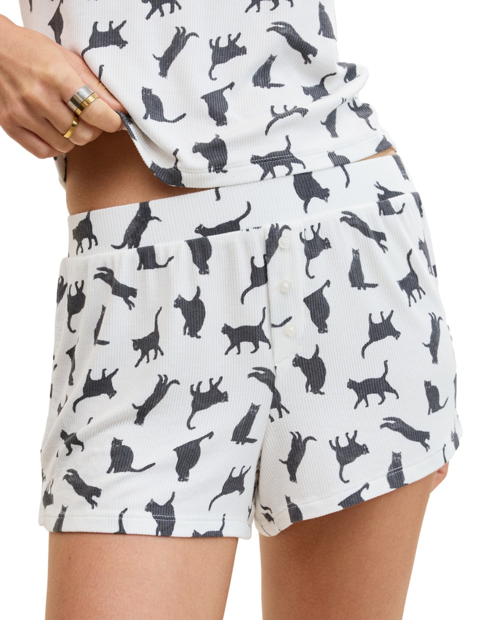 Pijama short estampado para mujer Pijama short estampado para mujer