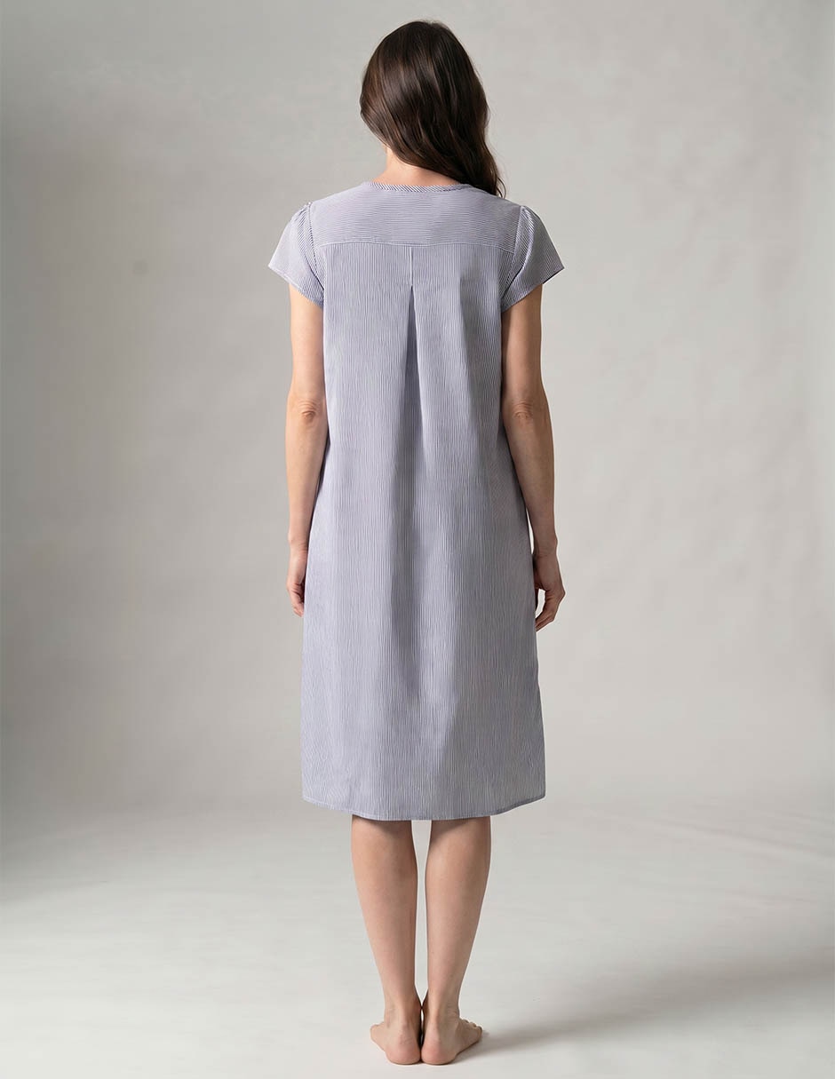 Camisón estampado a rayas para mujer 2