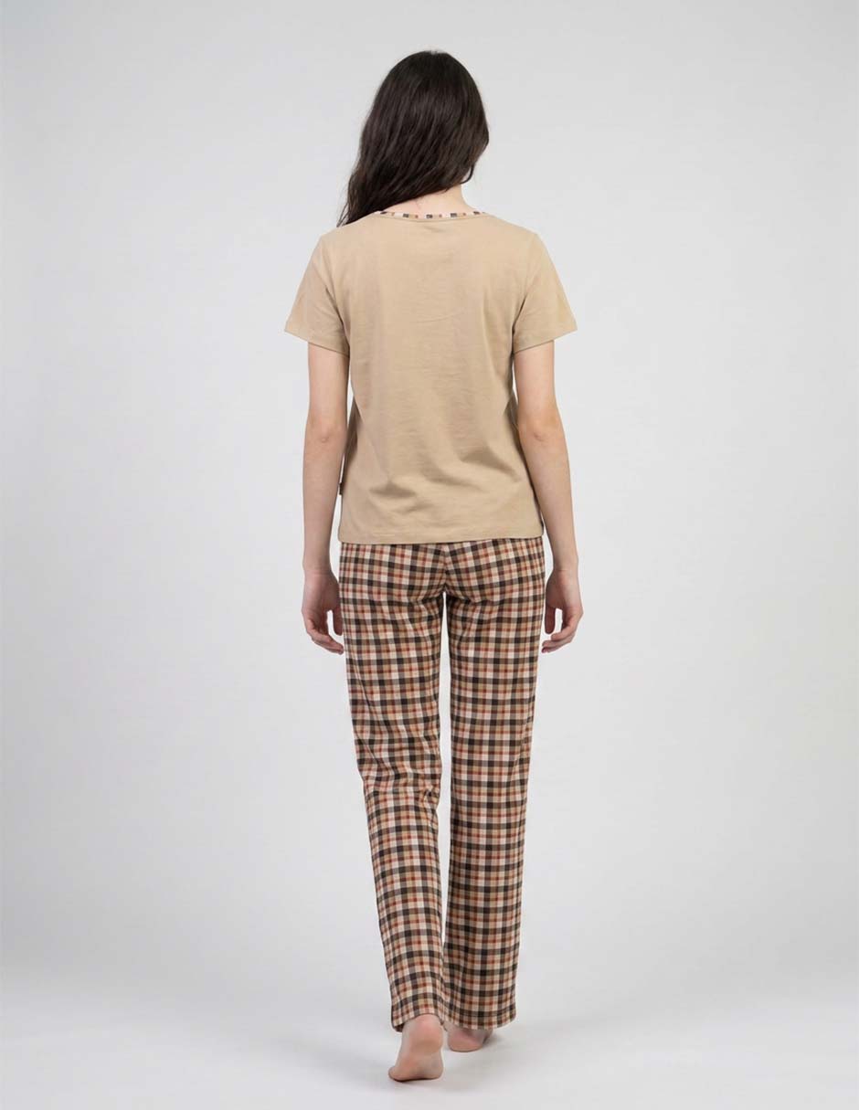 Conjunto pijama mango y merengue para mujer 2