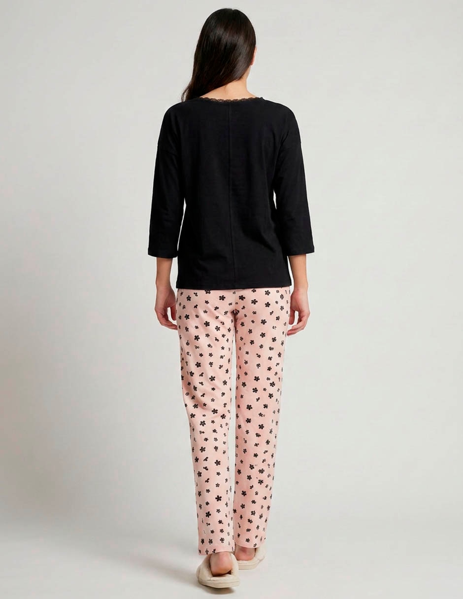Conjunto pijama mango y merengue para mujer 2