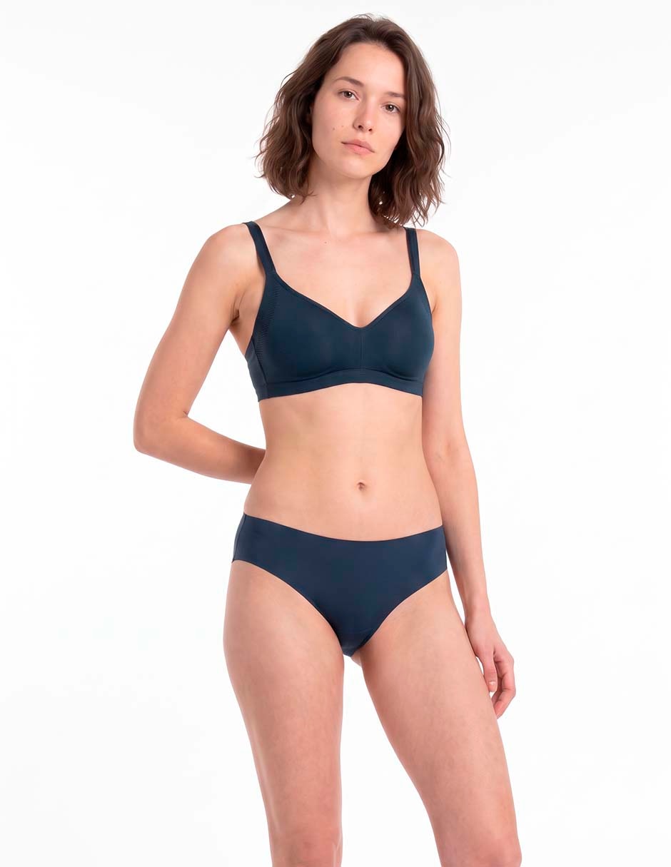 Brassiere demi warners con copa para mujer 3