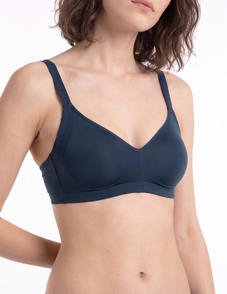 Brassiere demi warners con copa para mujer 2