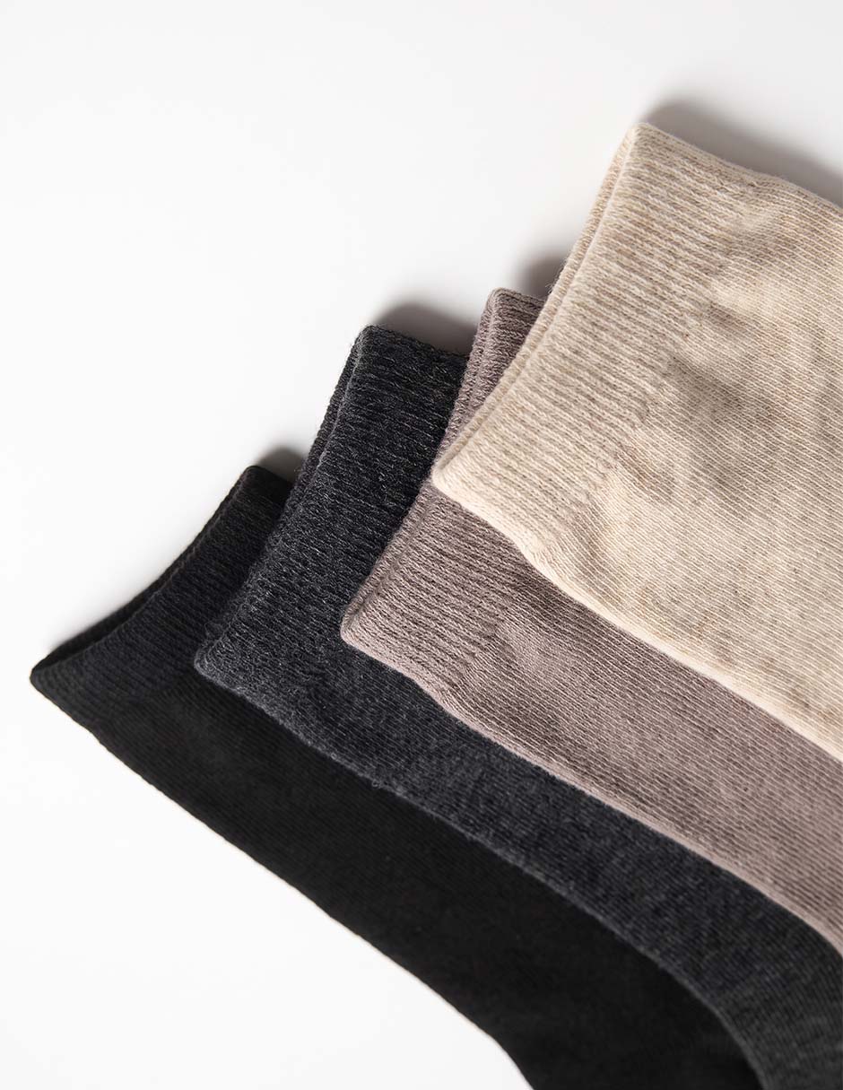 Set de calcetín comfort de algodón para mujer 5 pares 3