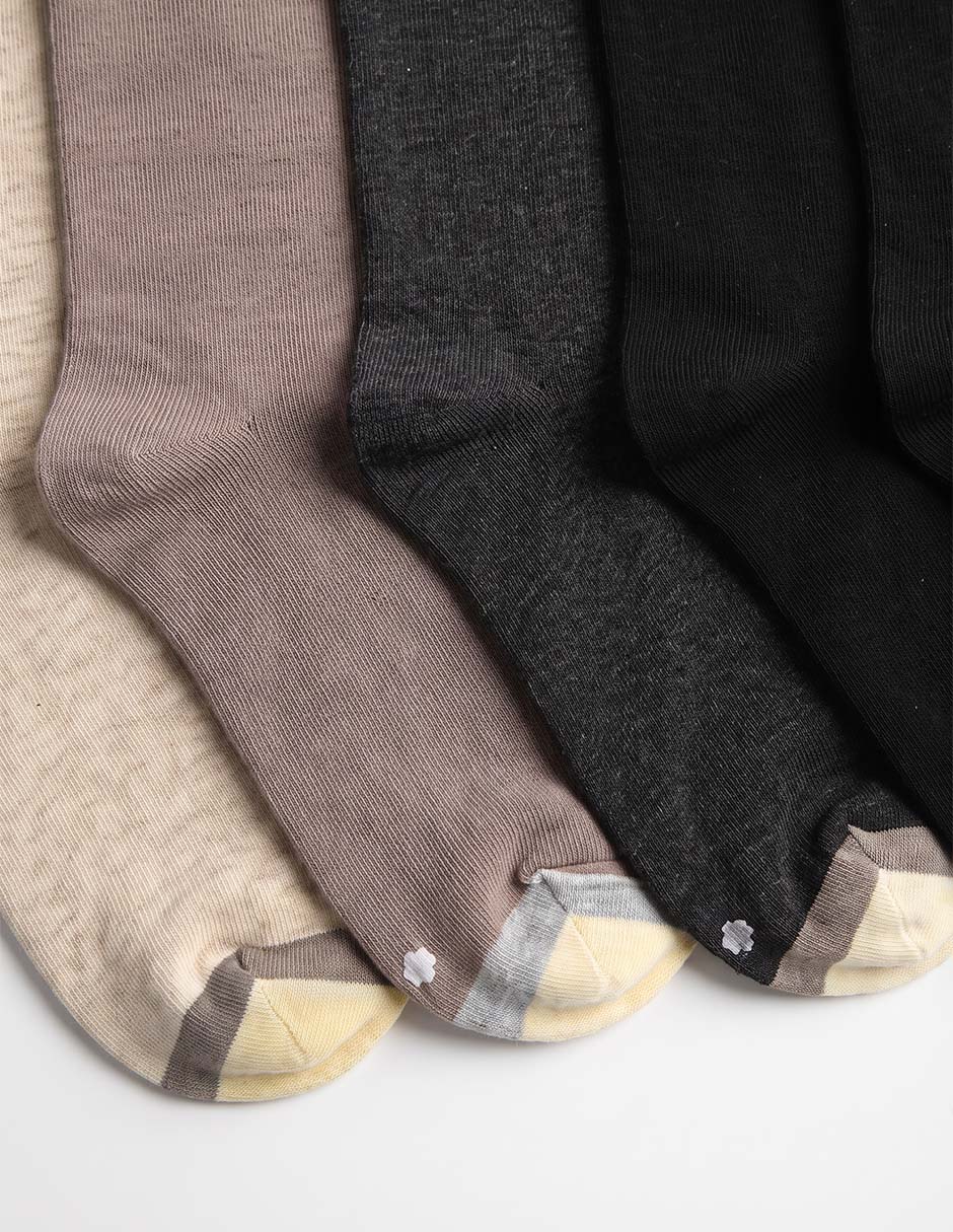Set de calcetín comfort de algodón para mujer 5 pares 2