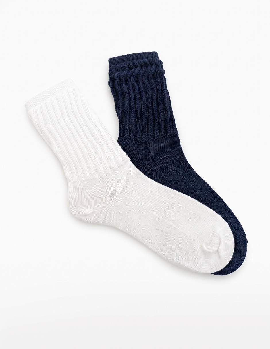 Set de calcetín comfort de algodón para mujer 2 Pares Set de calcetín comfort de algodón para mujer 2 Pares