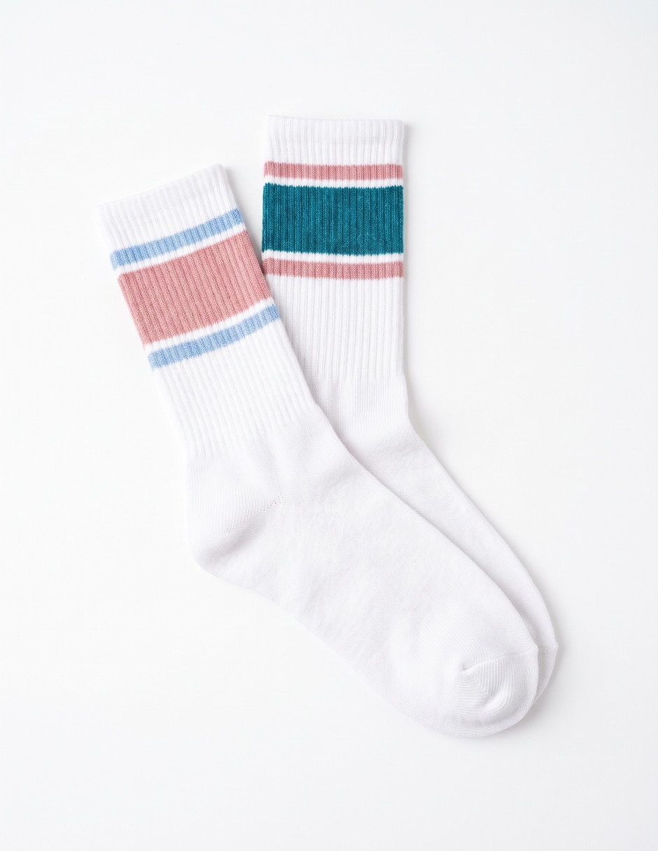 Set de calcetín de algodón para mujer 2 Pares Set de calcetín de algodón para mujer 2 Pares