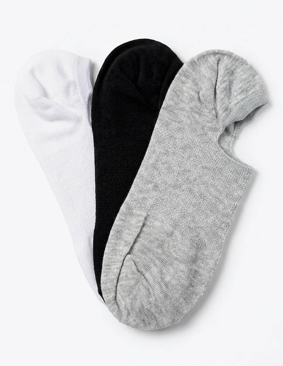 Protector de pie de algodón para mujer 3 pares