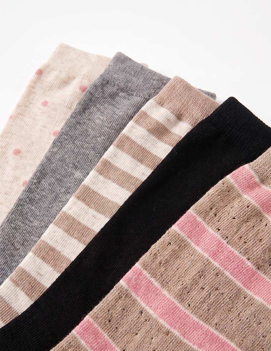 Set de calcetín comfort de algodón para mujer 5 pares 2