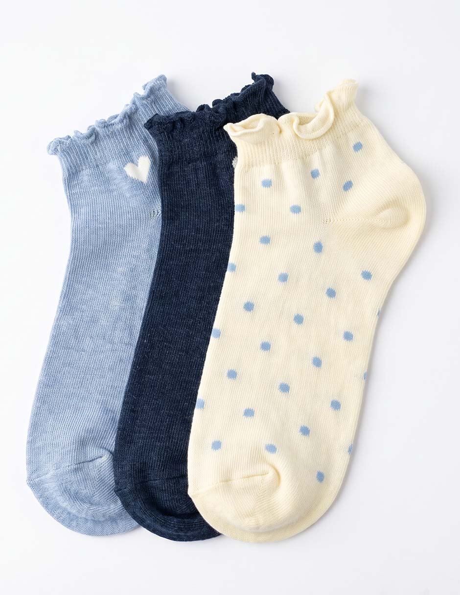 Set de calcetín comfort de algodón para mujer 3 pares