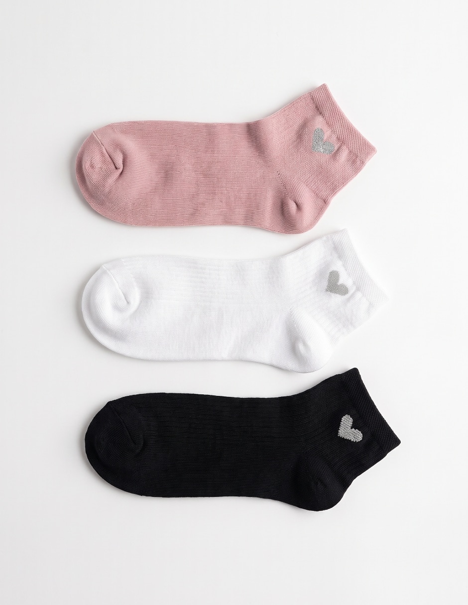 Set de tín de algodón para mujer 3 Pares Set de tín de algodón para mujer 3 Pares