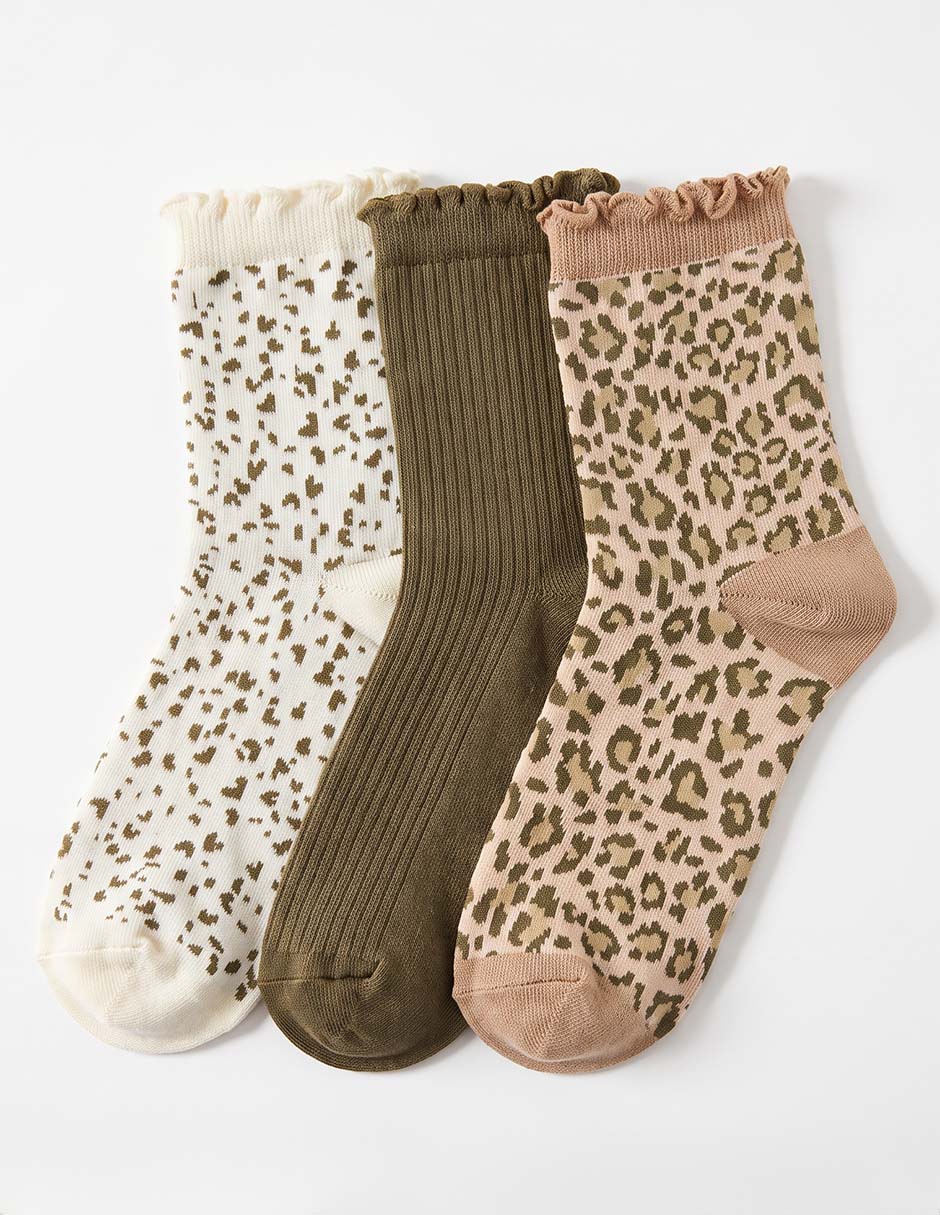 Set de calcetín comfort de algodón para mujer 3 pares
