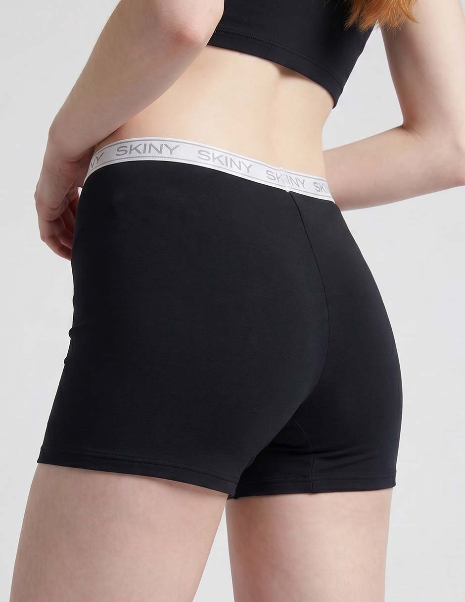 Bóxer skiny de algodón y elastano para mujer