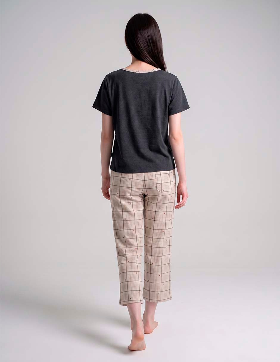 Conjunto pijama mango y merengue para mujer 5