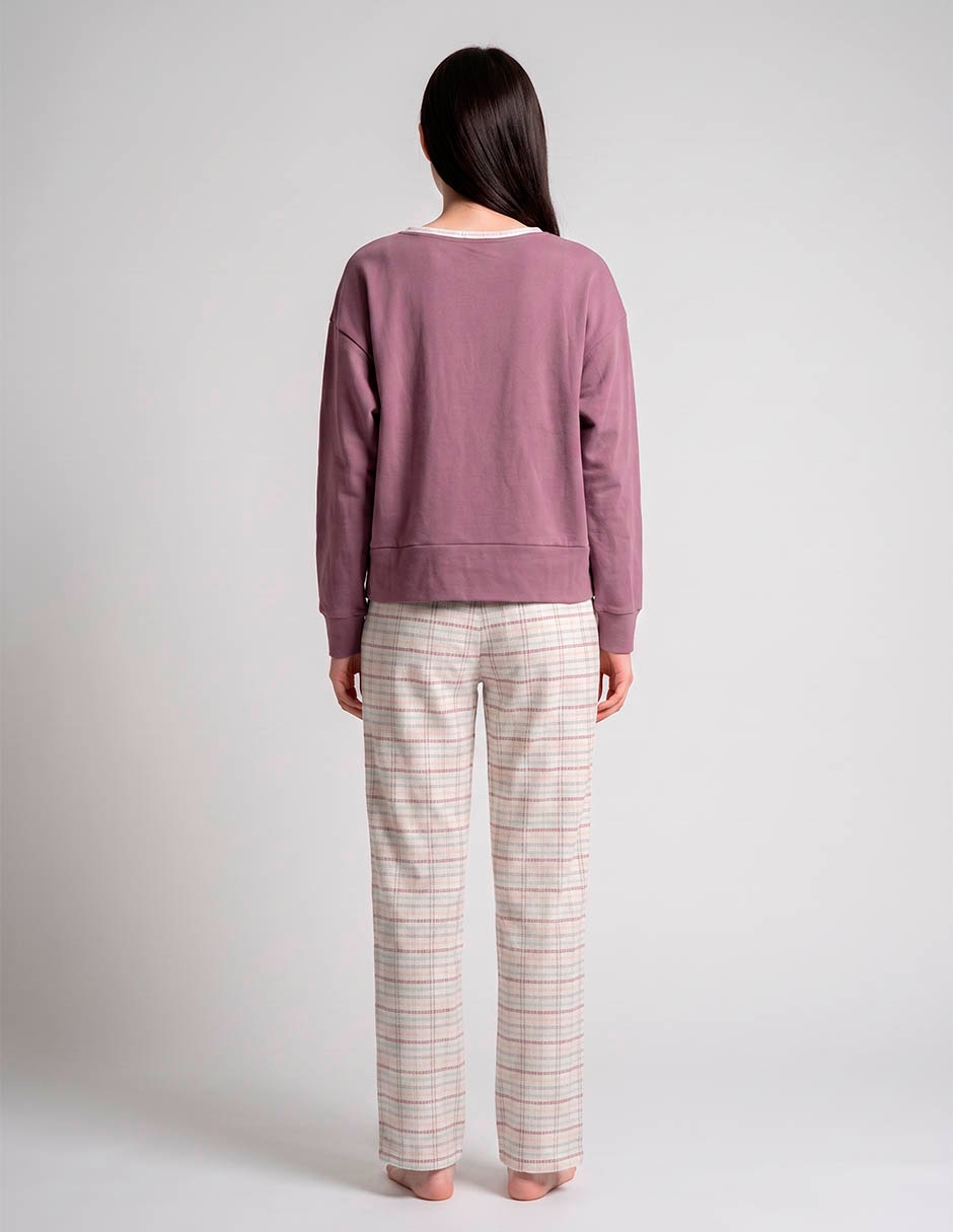 Conjunto pijama mango y merengue para mujer 4