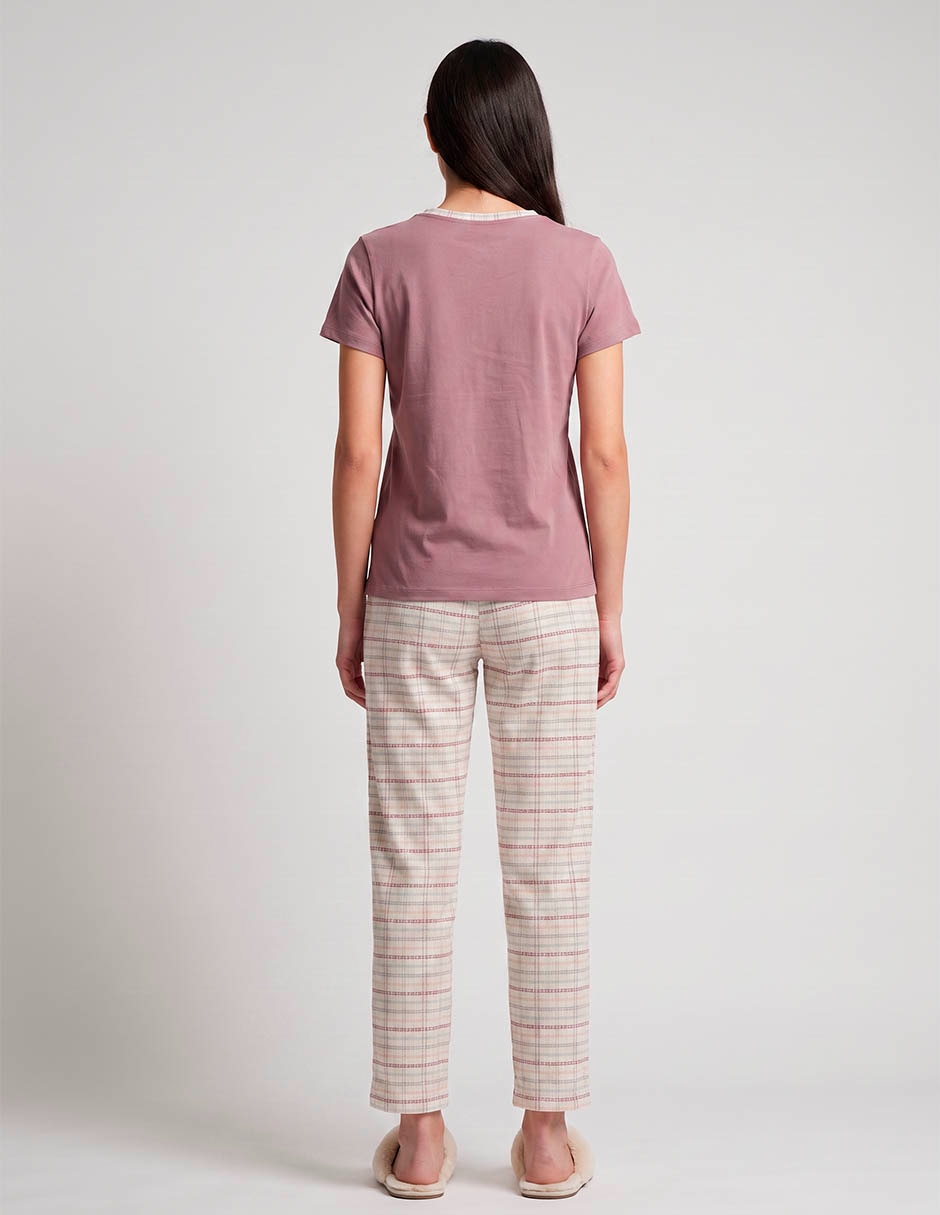 Conjunto pijama mango y merengue para mujer 4