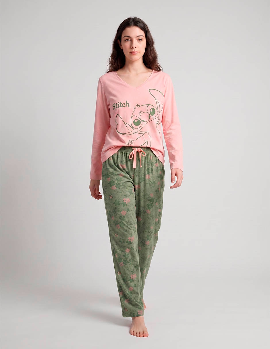 Conjunto pijama disney stitch para mujer