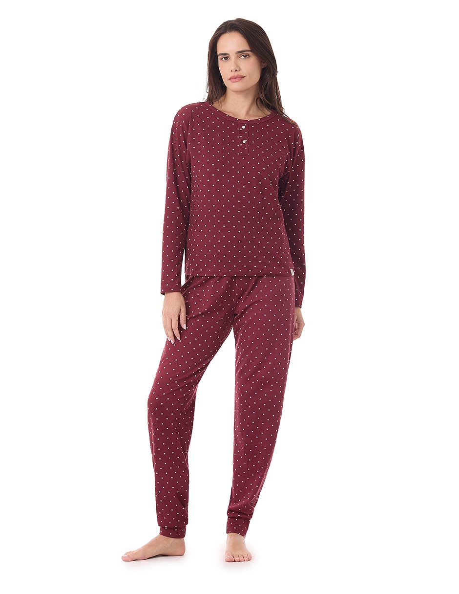 Conjunto pijama Cozy Dots para mujer