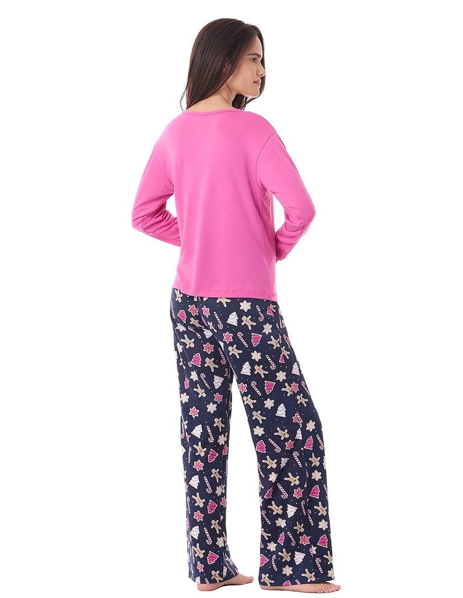 Conjunto pijama ho-holidays celebration para mujer 4