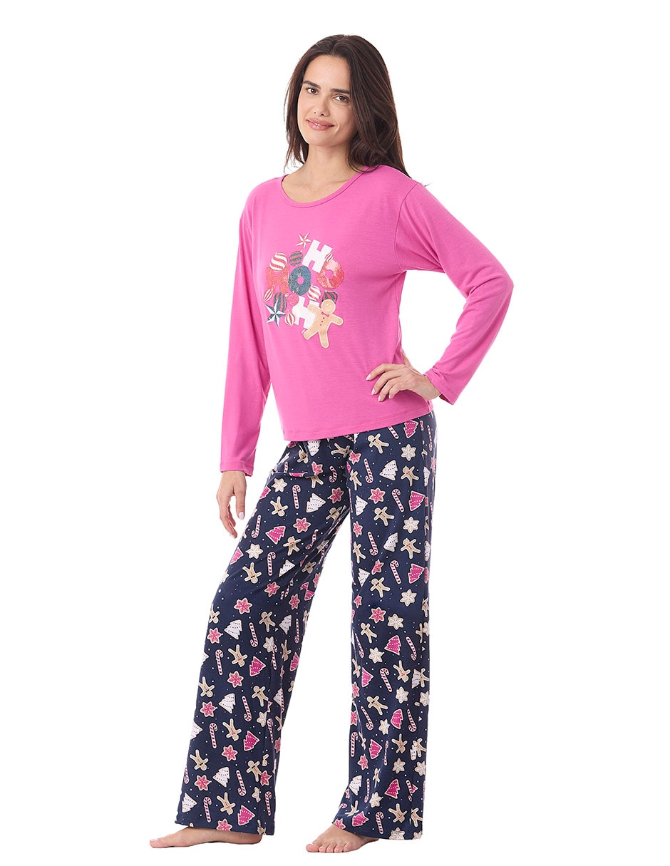 Conjunto pijama ho-holidays celebration para mujer 3