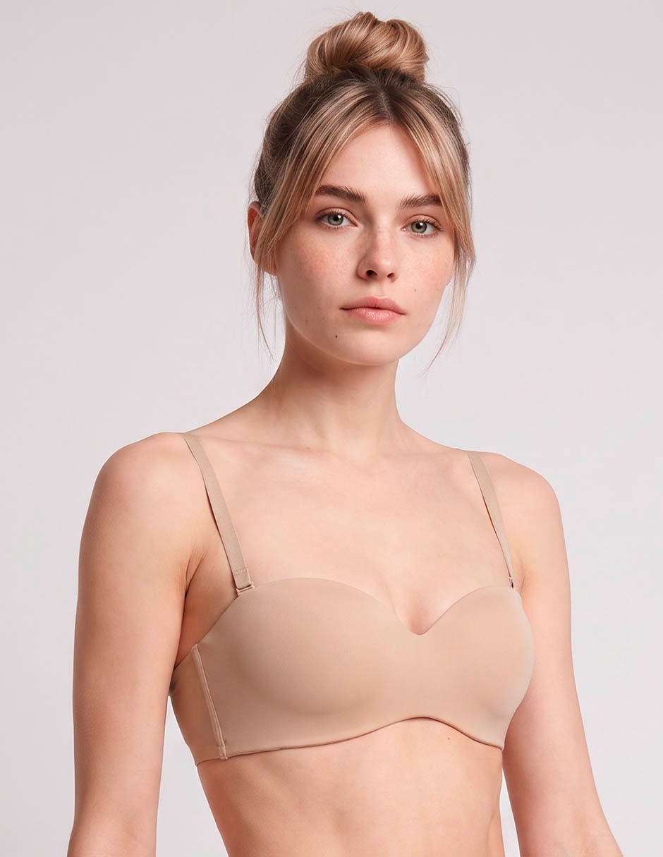 Brassiere Strapless Media Copa para mujer Brassiere Strapless Media Copa para mujer