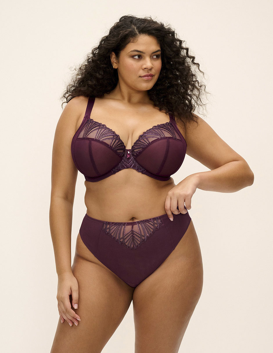 Brassiere plunge con copa para mujer 4