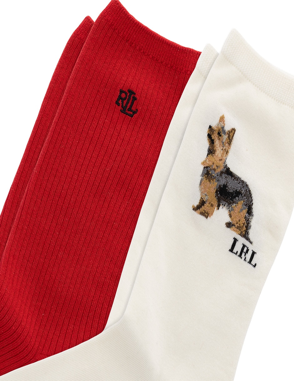 Calcetín de algodón para mujer 2 pares 2