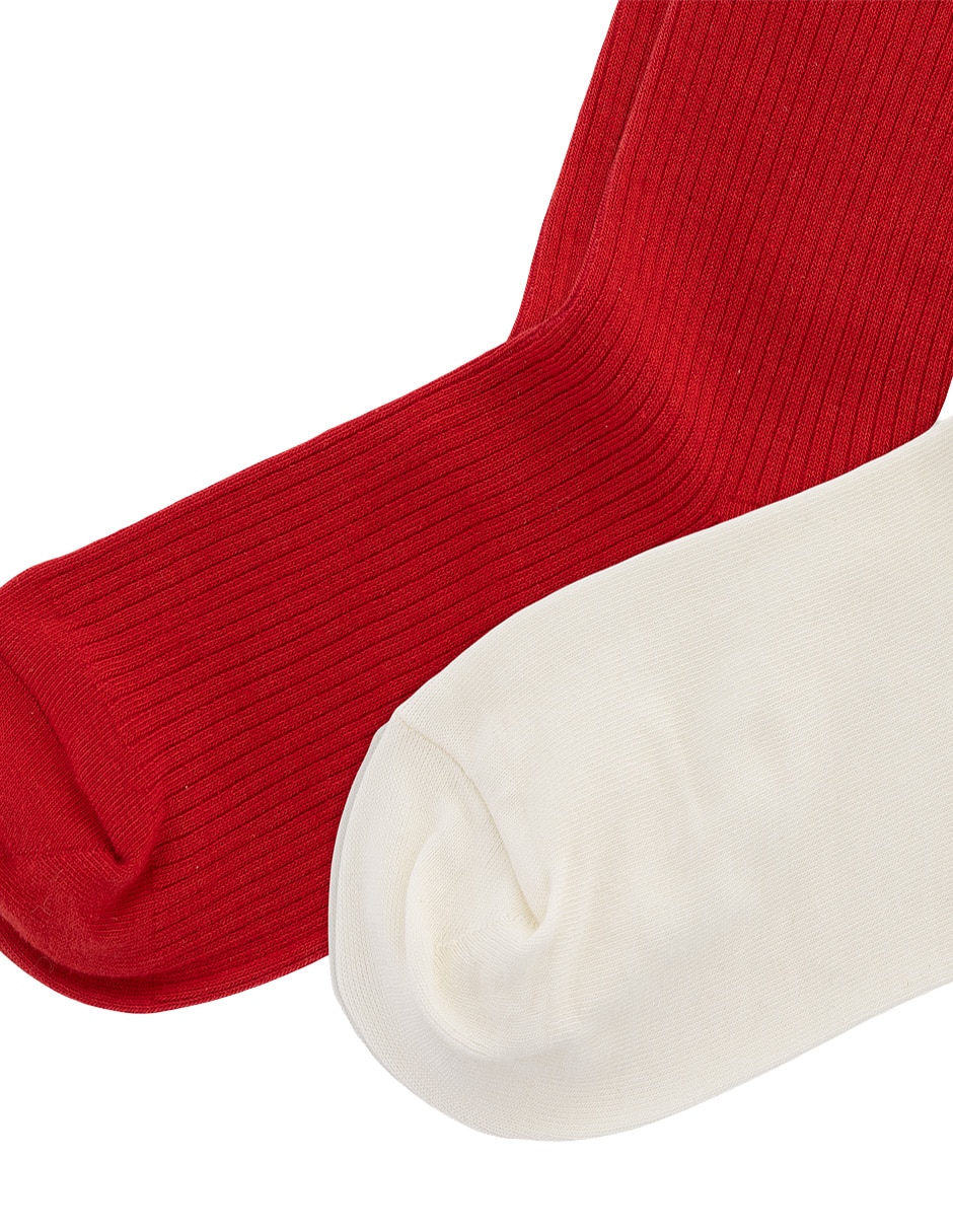 Calcetín de algodón para mujer 2 pares 3